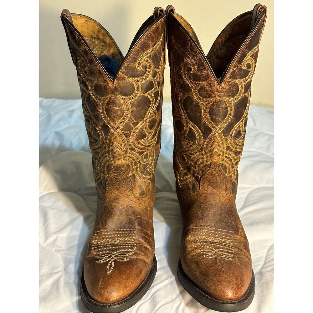 Laredo Cowgirl Leather Boots Size 9.5 M